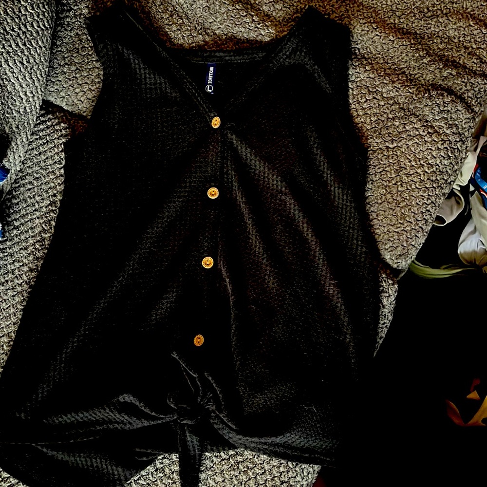 Large black tank